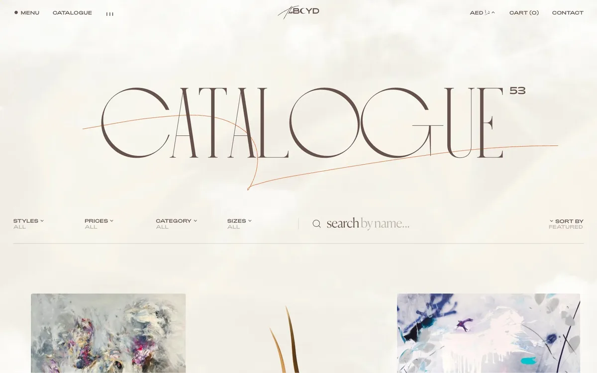 The Boyd catalogue of fifty three artworks